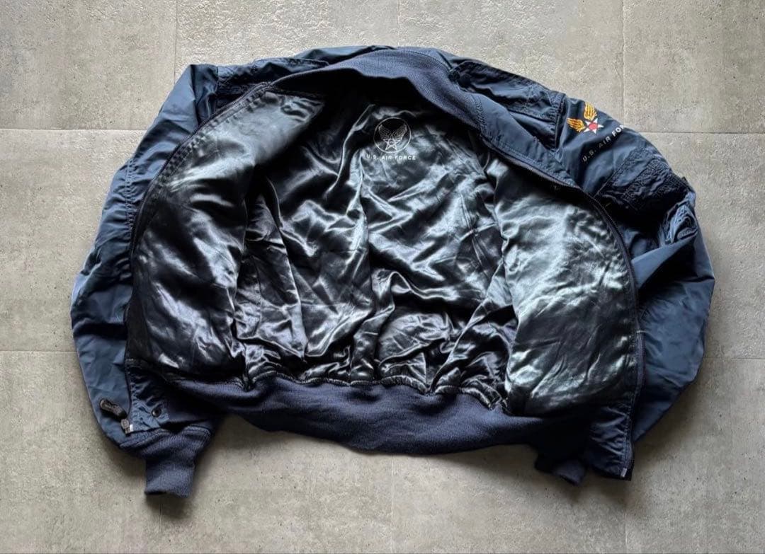 90s USA製　ALPHA MA-1 L-2A フライトジャケットヴィンテージ