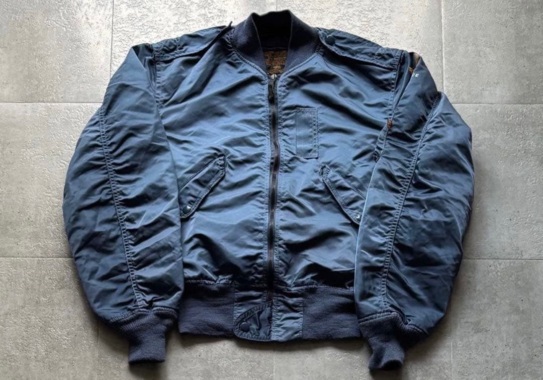 90s USA製　ALPHA MA-1 L-2A フライトジャケットヴィンテージ