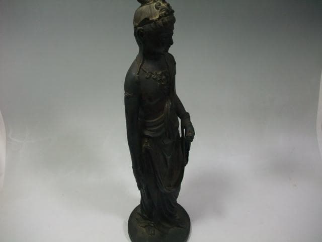 値下げ可能　高村光雲 聖観音 菩薩 銅製 ブロンズ像
