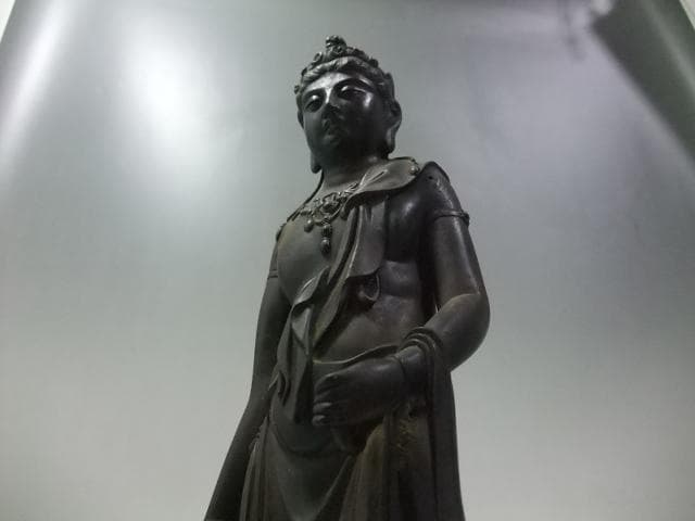 値下げ可能　高村光雲 聖観音 菩薩 銅製 ブロンズ像