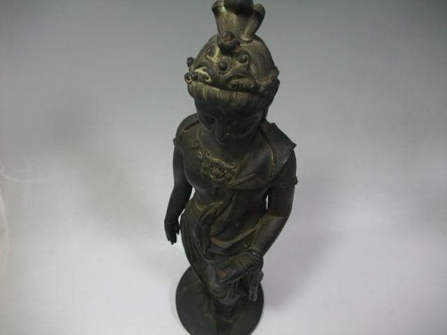値下げ可能　高村光雲 聖観音 菩薩 銅製 ブロンズ像