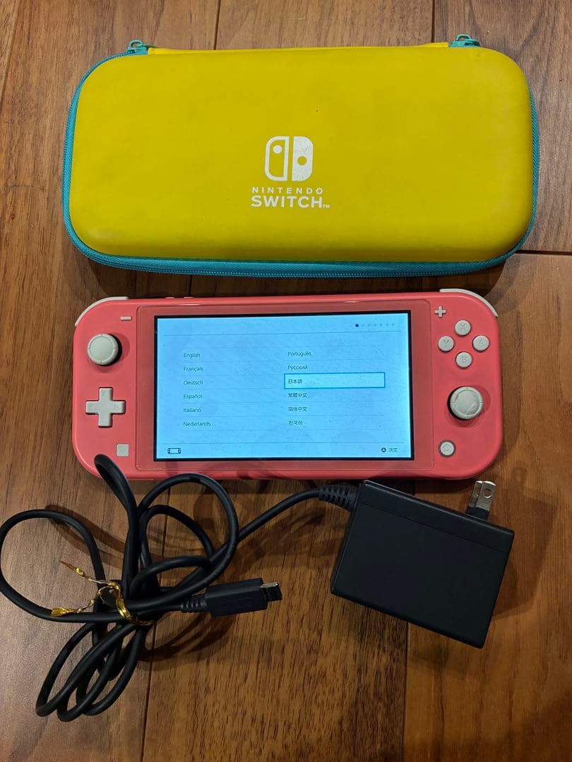 Nintendo Switch Lite ピンク 本体 充電器付き ケース付き