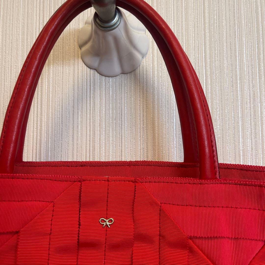 アニヤハインドマーチ　赤　トートバッグ