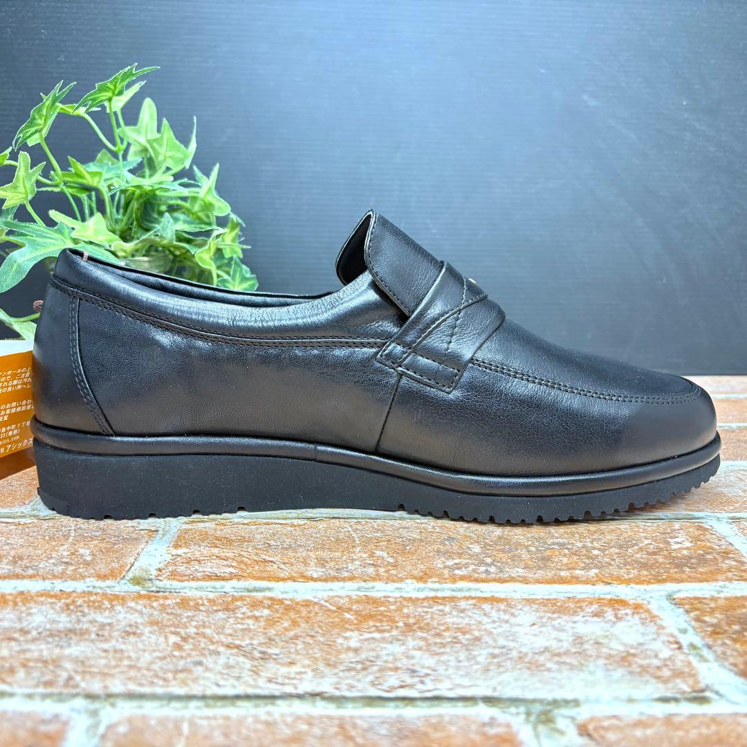未使用✨pedala ペダラ レザースリッポン 24 ローファー ブラック 本革