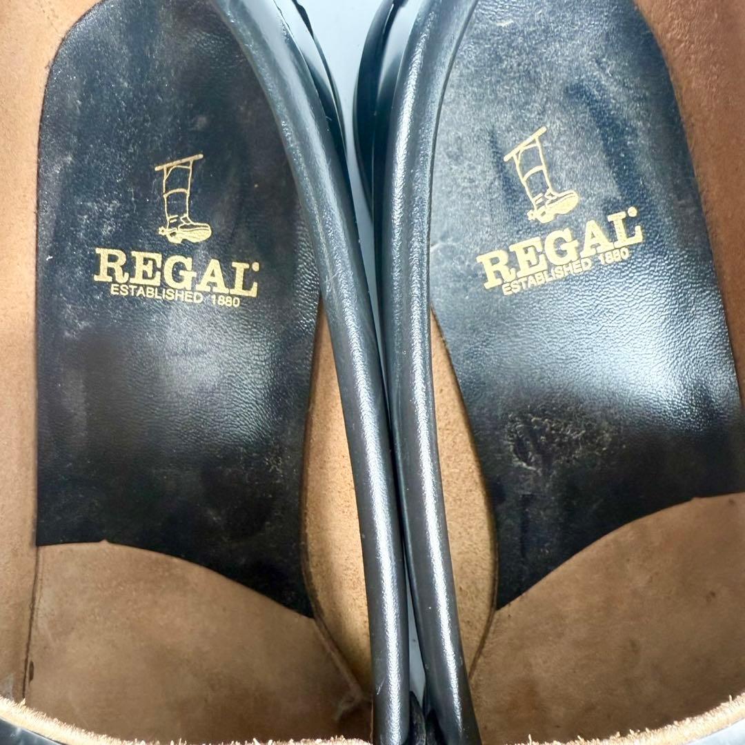 【美品】REGAL　リーガル〈2177〉ローファー(26)革靴　黒