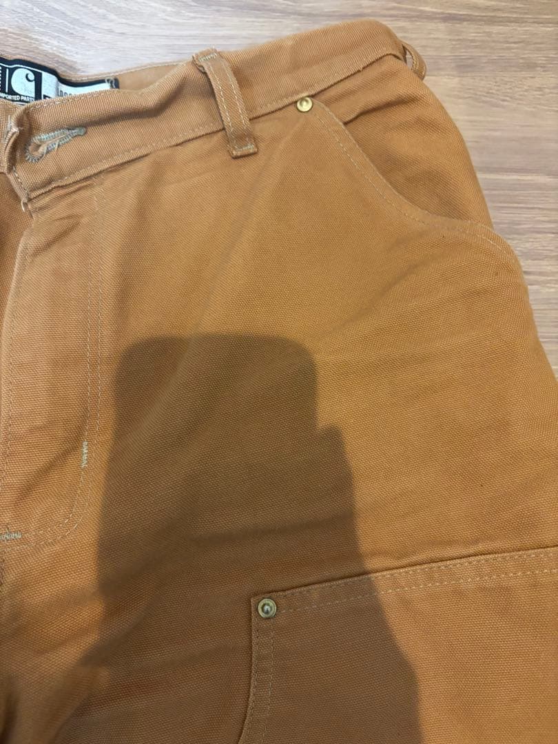 Carhartt ダックダブルワッペンフロントワークパンツ ダブルニー 34
