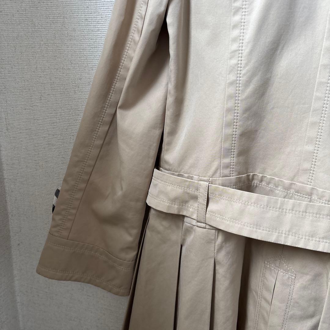 バーバリーブルーレーベル　トレンチコート　ノバチェック　３８　春