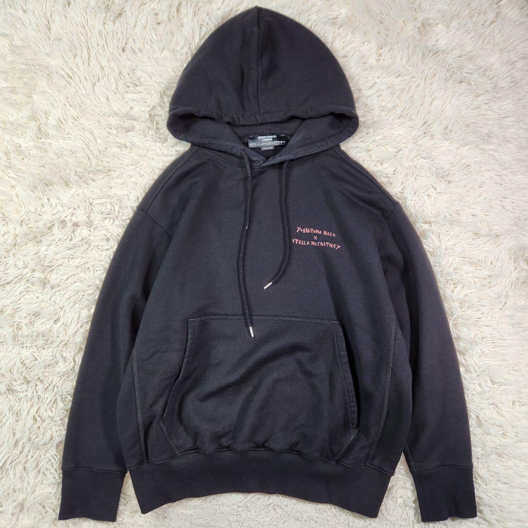 極美品 ステラマッカートニー 奈良美智 ナラヨシトモ フーディ パーカー 黒