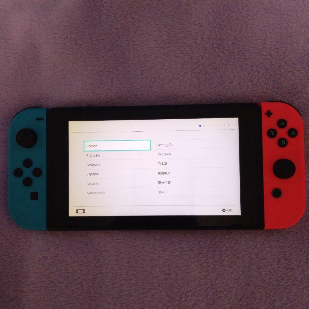 ジャンク品 Nintendo Switch 本体 ネオンブルー/ネオンレッド
