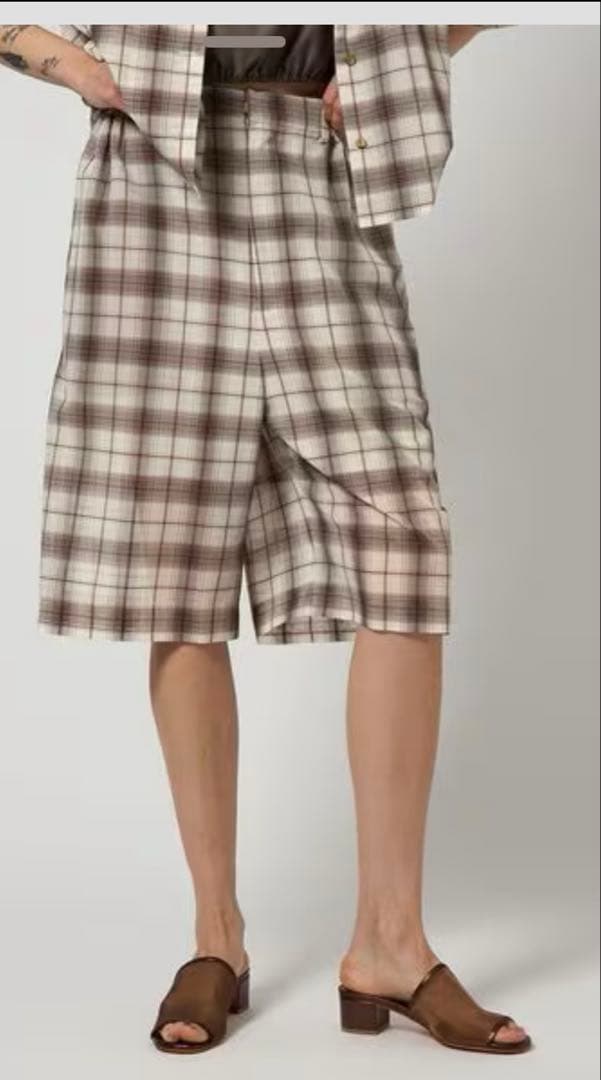 6roku ハーフパンツ　チェック