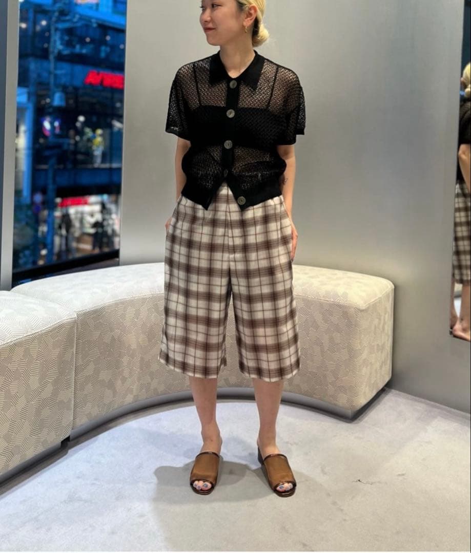 6roku ハーフパンツ　チェック