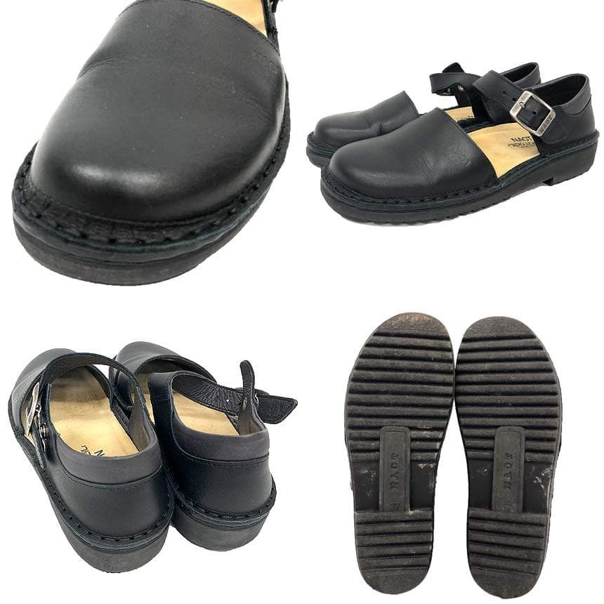 NAOT ストラップシューズ OLGA オルガ 37サイズ 黒 aq12382