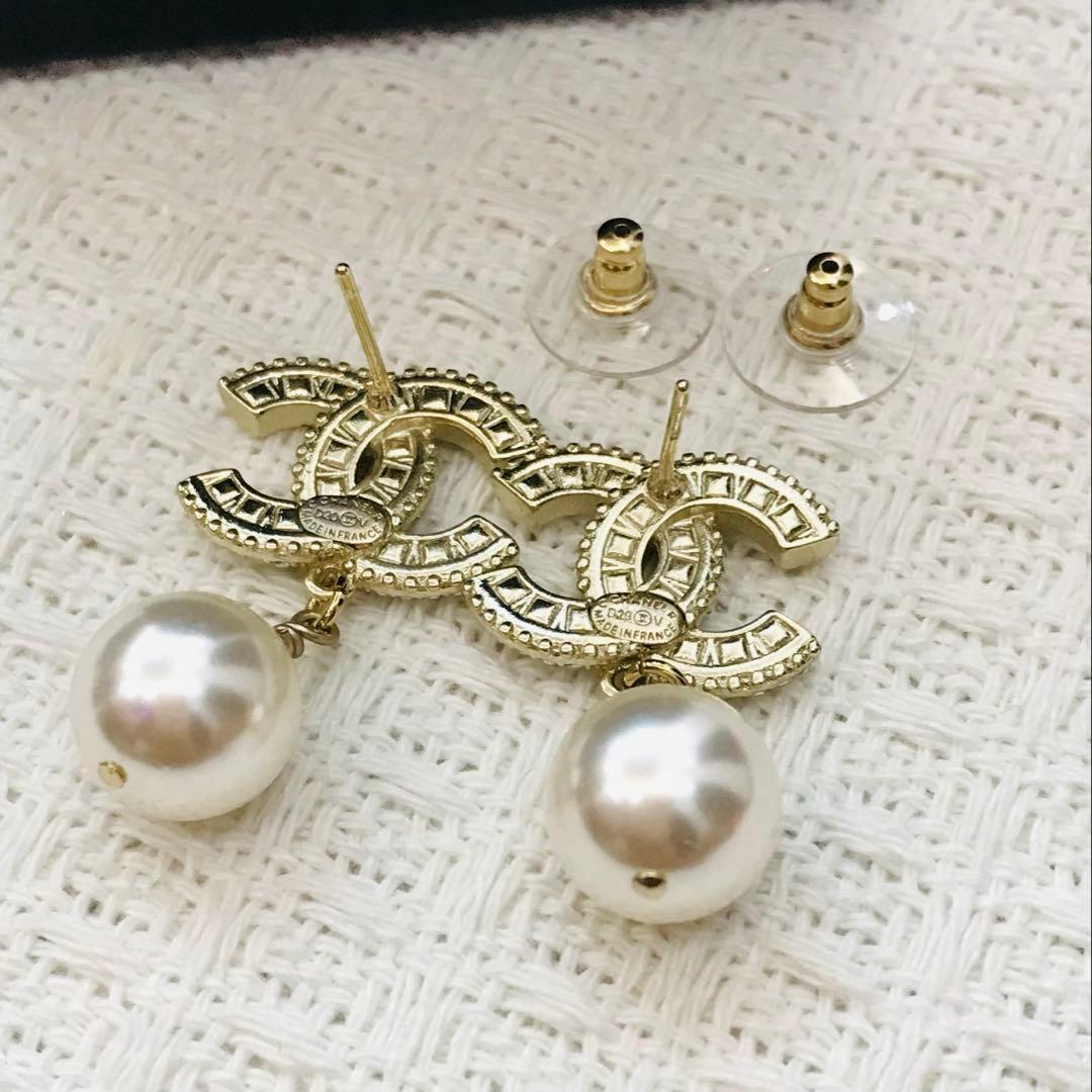 シャネル　パール　ピアス