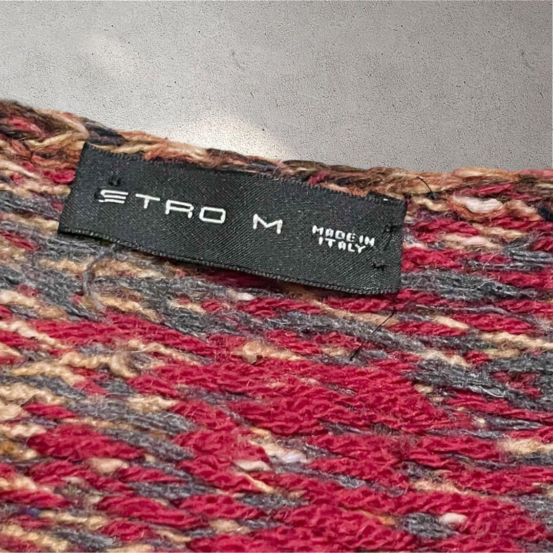 【希少】エトロ　ETRO ポンチョ　ペイズリー柄　カシミヤ　シルク