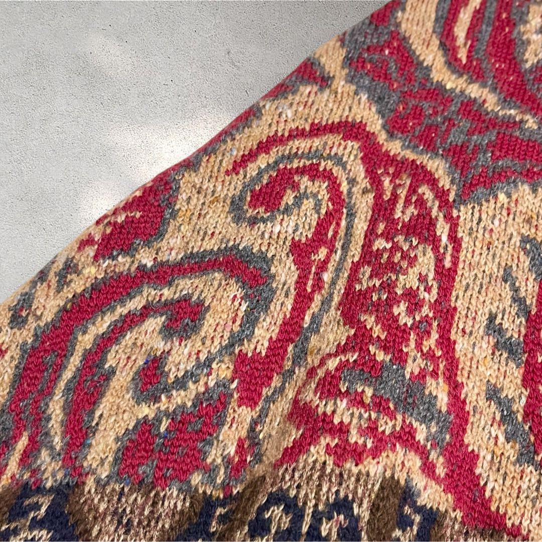 【希少】エトロ　ETRO ポンチョ　ペイズリー柄　カシミヤ　シルク