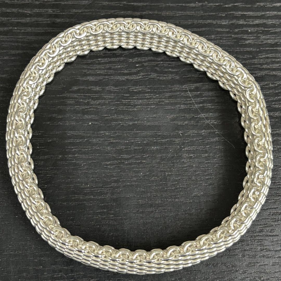 ティファニー　バングル　サマセット　メッシュ　シルバー925 ブレスレット