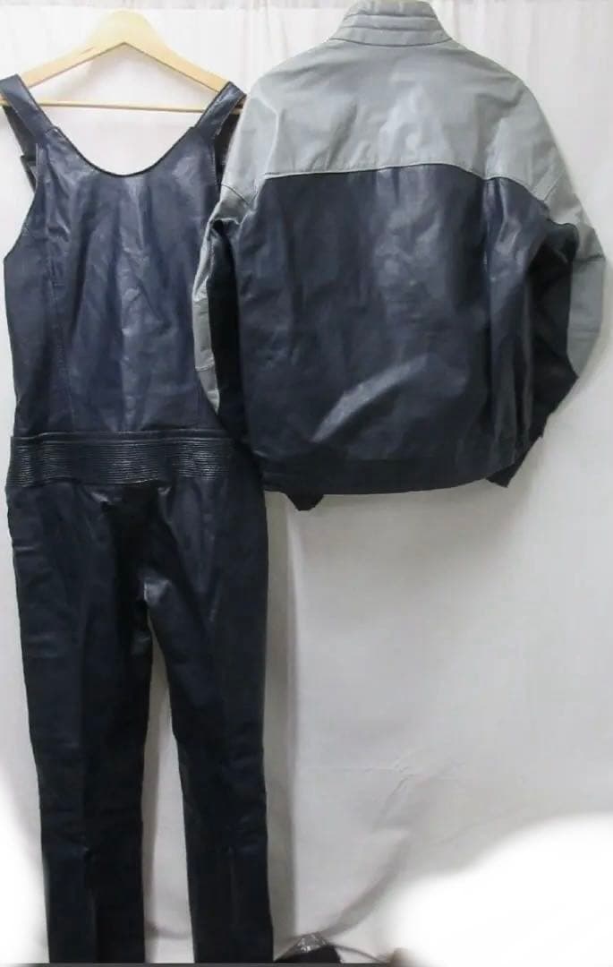 K*i様 レザージャケット上下革サルペットMOTORCYCLEオールインワ