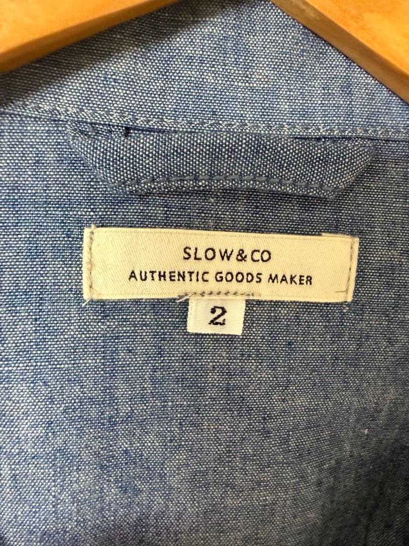 slow&coスロウ シャンブレーファティーグジャケット