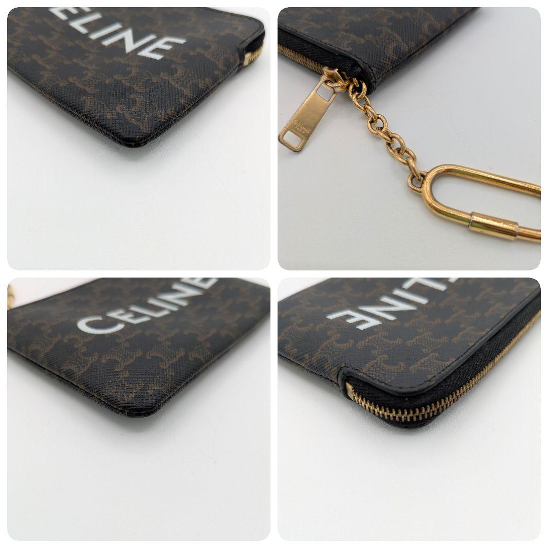CELINE セリーヌ トリオンフ PVC ケース 箱 袋 coin 茶