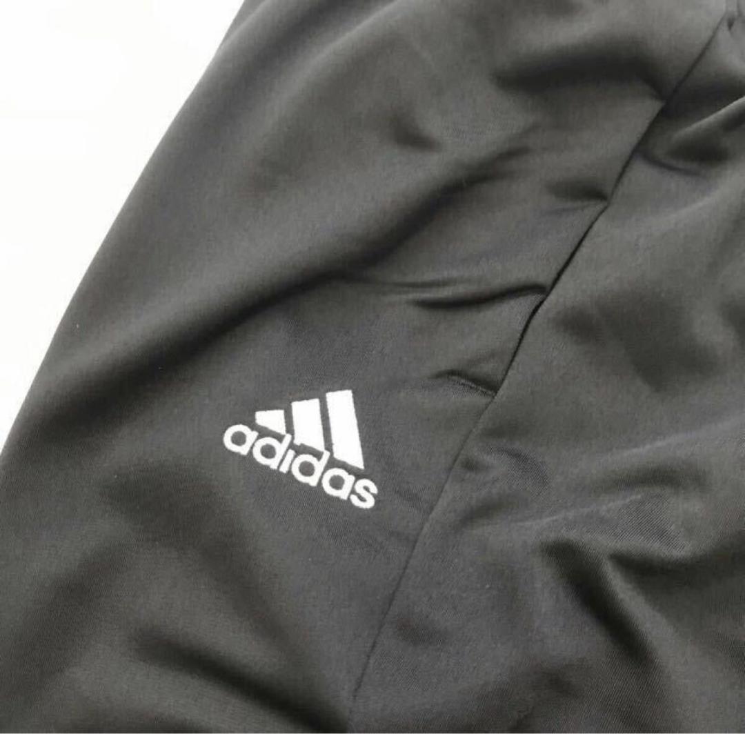 P117新品【L】黒 アディダス セットアップ ジャージ ロゴ刺繍