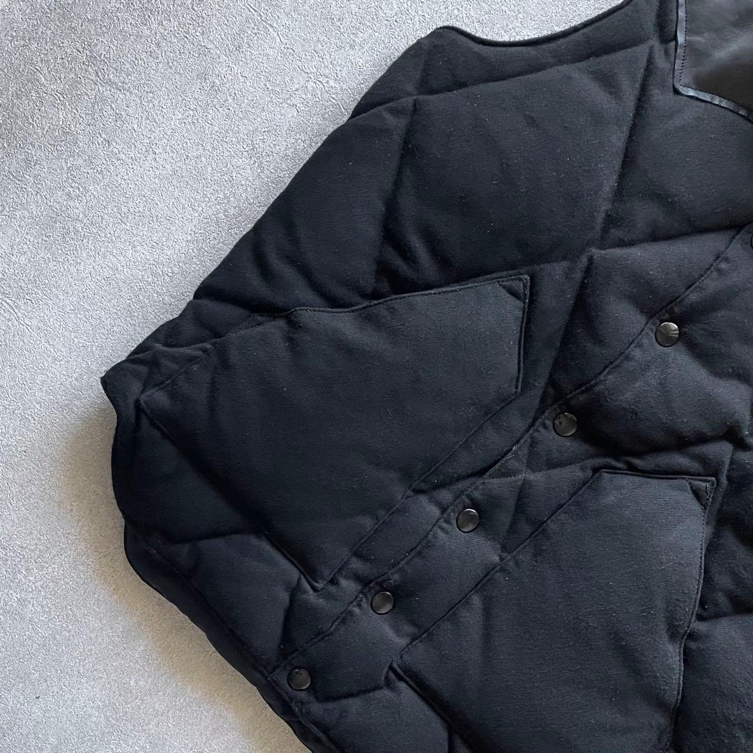 別注ロッキーマウンテン ウールクリスティベスト オールブラック SIZE40