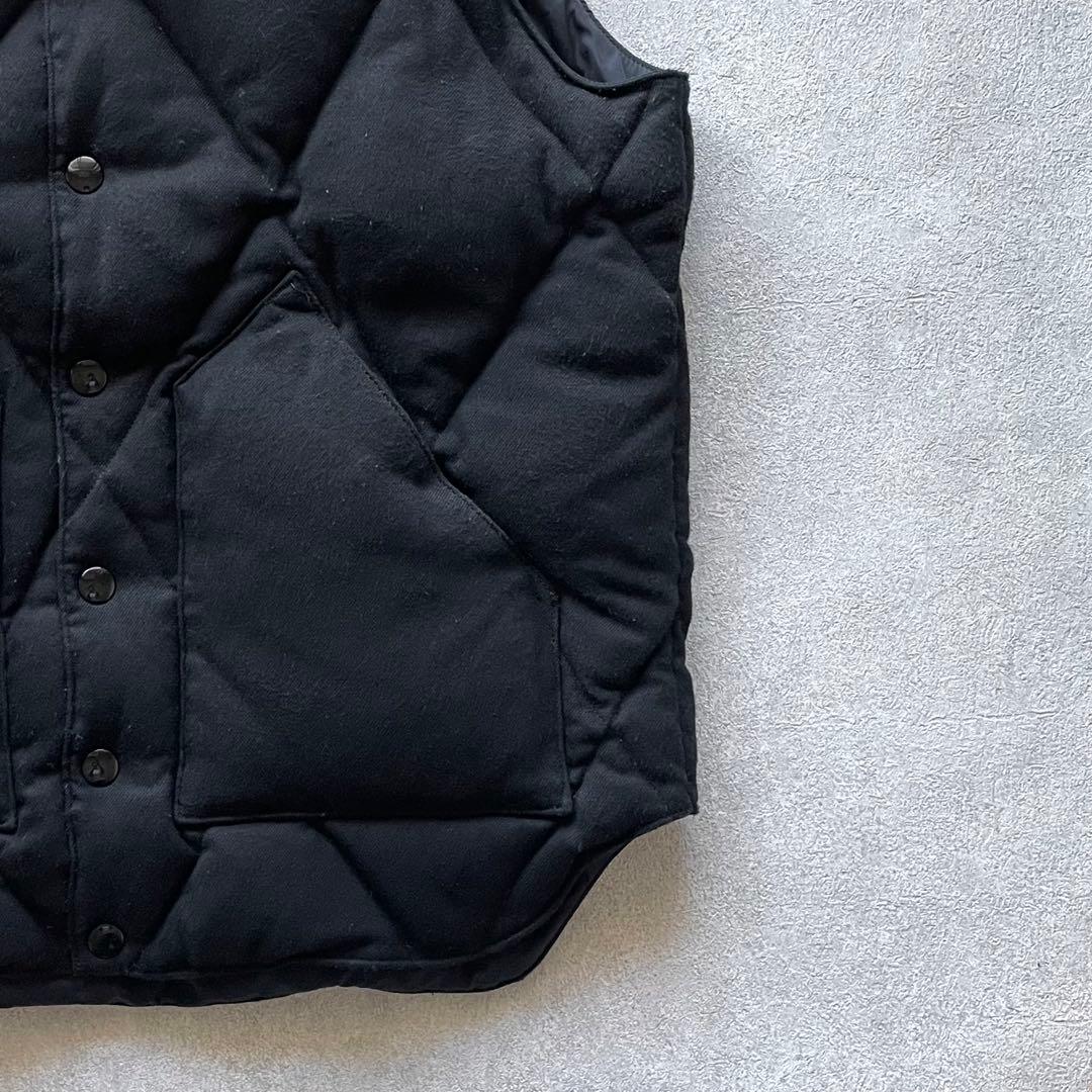 別注ロッキーマウンテン ウールクリスティベスト オールブラック SIZE40