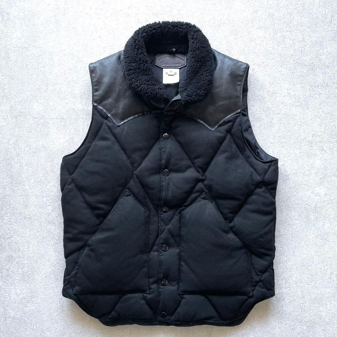 別注ロッキーマウンテン ウールクリスティベスト オールブラック SIZE40