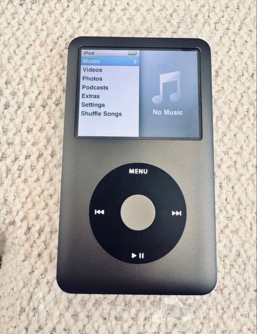極美品 iPod classic 120GB ブラック新品電池 パネル