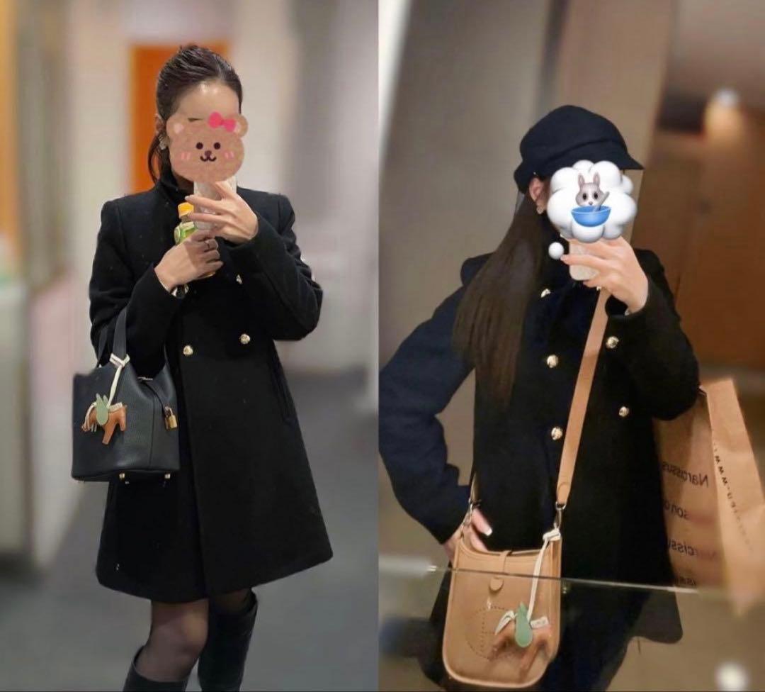 美品☆ZARA ダブルブレストコート XS