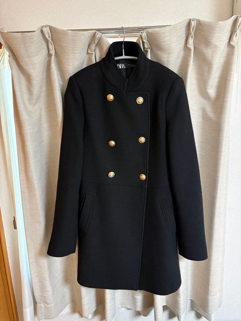 美品☆ZARA ダブルブレストコート XS