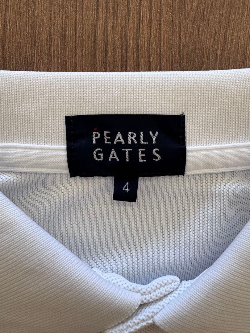 PEARLY GATES ポロシャツ ホワイト 4【中古】