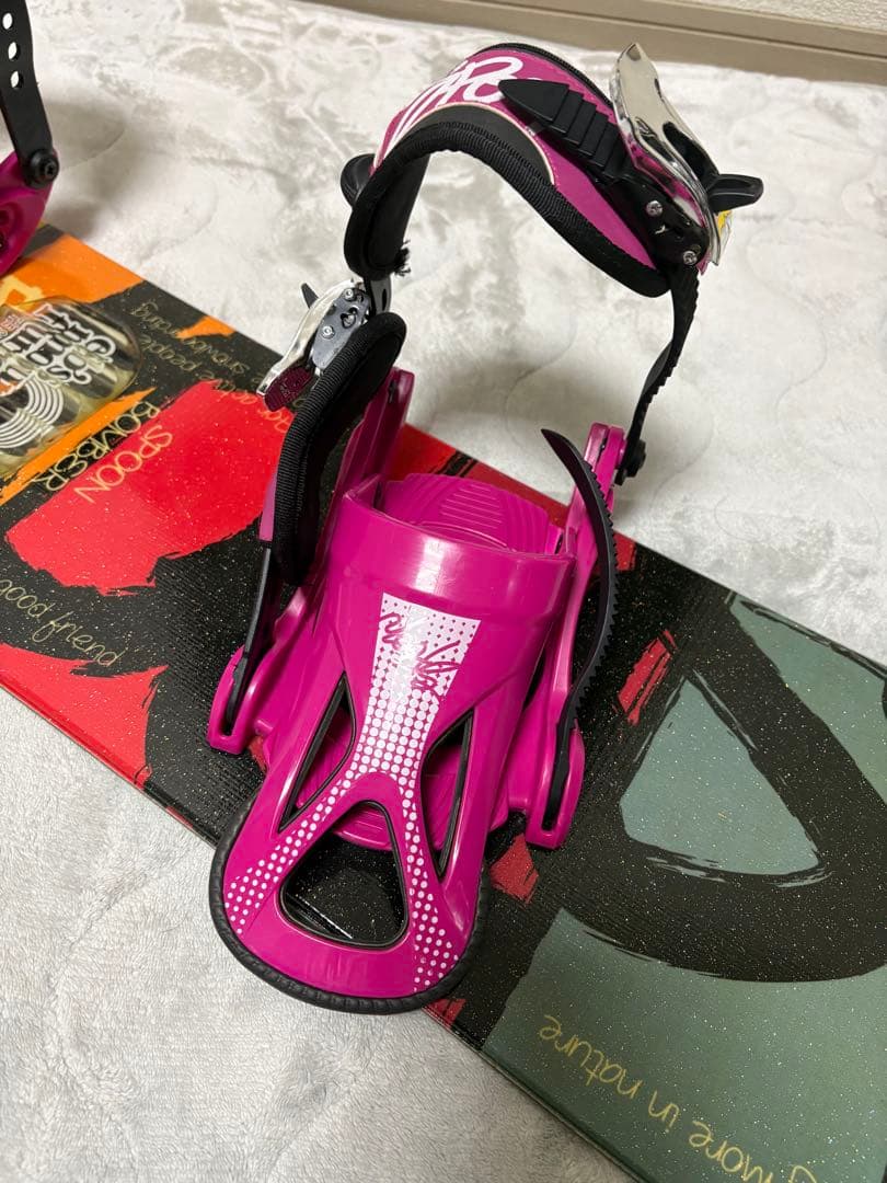 【コスパ最強セット】SPOON キッズ用 ボード+ビンディング 128×S