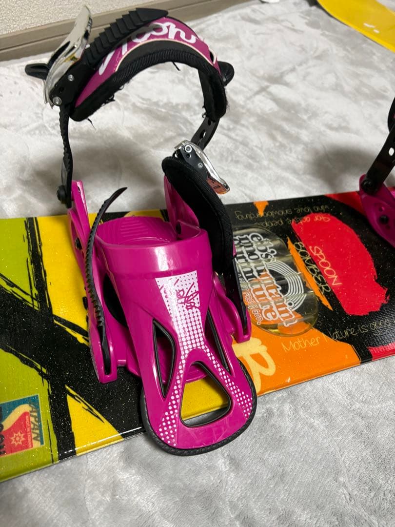 【コスパ最強セット】SPOON キッズ用 ボード+ビンディング 128×S