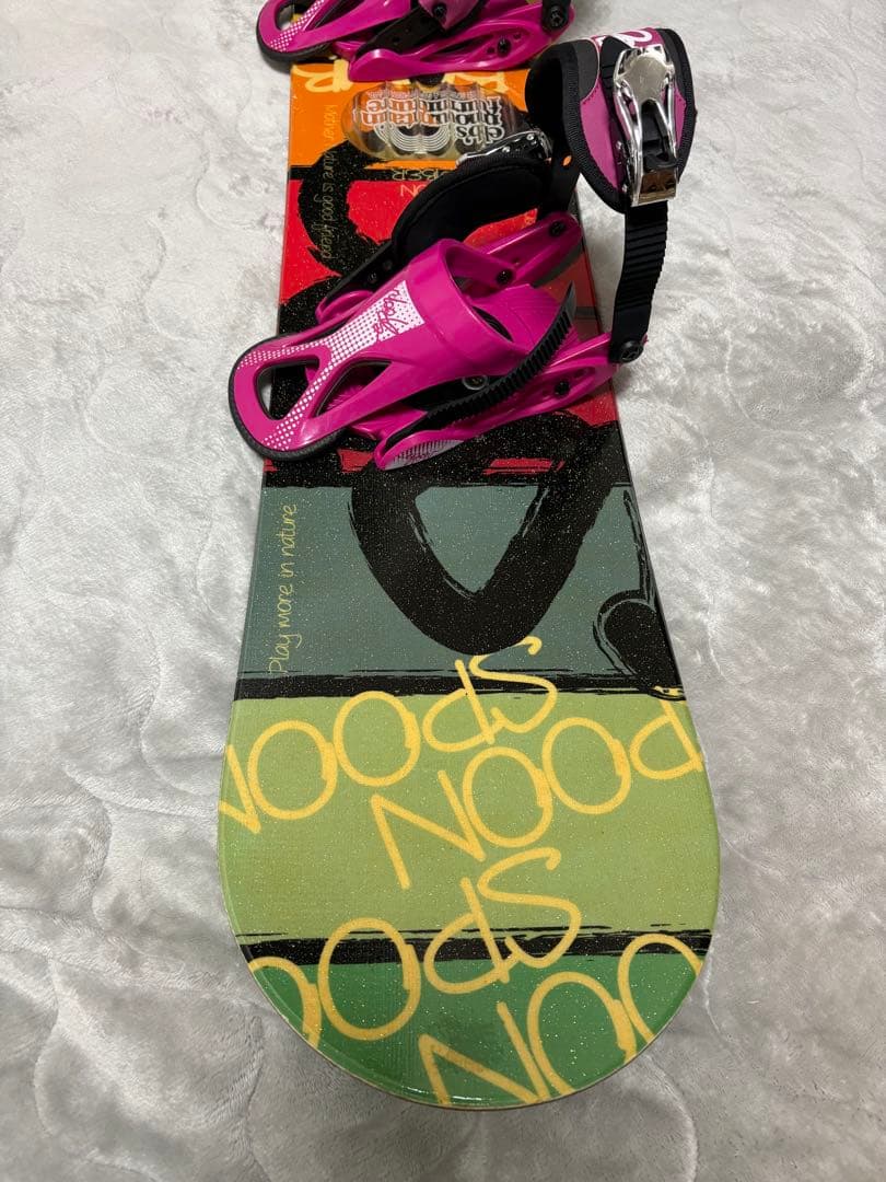 【コスパ最強セット】SPOON キッズ用 ボード+ビンディング 128×S