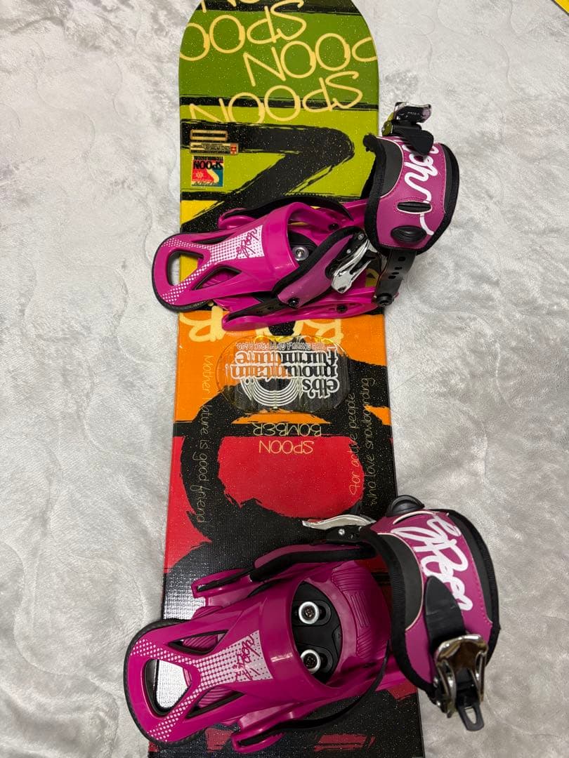 【コスパ最強セット】SPOON キッズ用 ボード+ビンディング 128×S