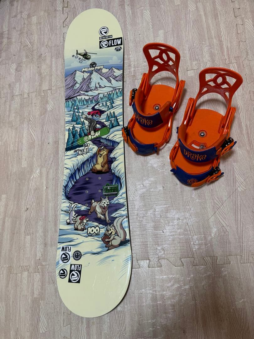 レ*ズ様 子供用Flow スノーボード 100センチ‼️バインディング付き