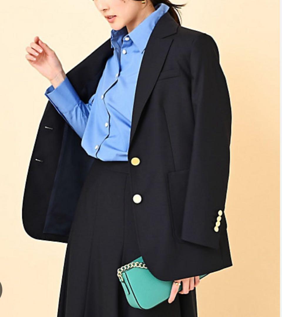 大きいサイズ　UNTITLED マナードベーシックジャケット　サイズ44