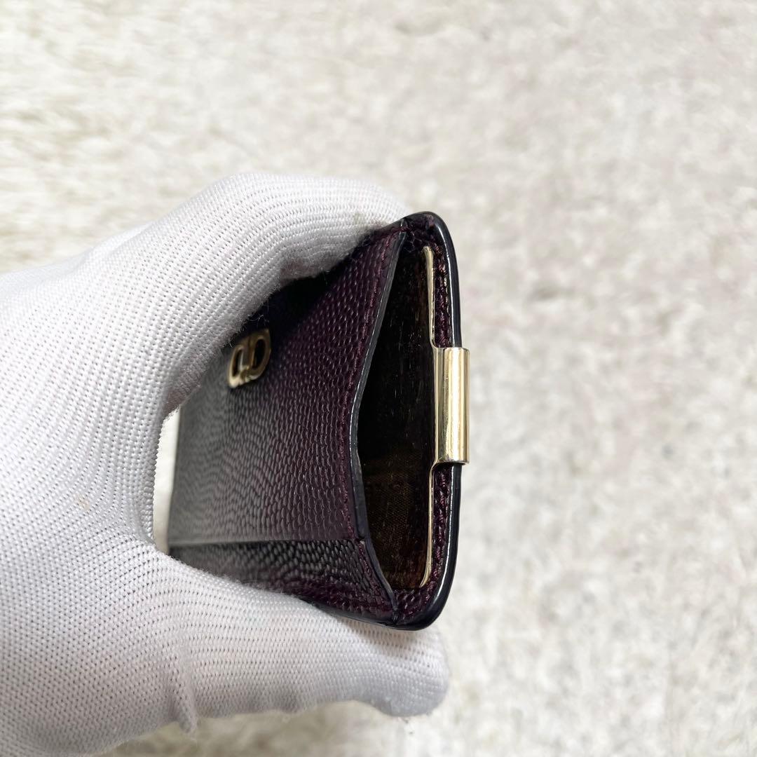 【美品】フェラガモ　マネークリップ　カードケース　レザー　黒　ダブル　ガンチーニ