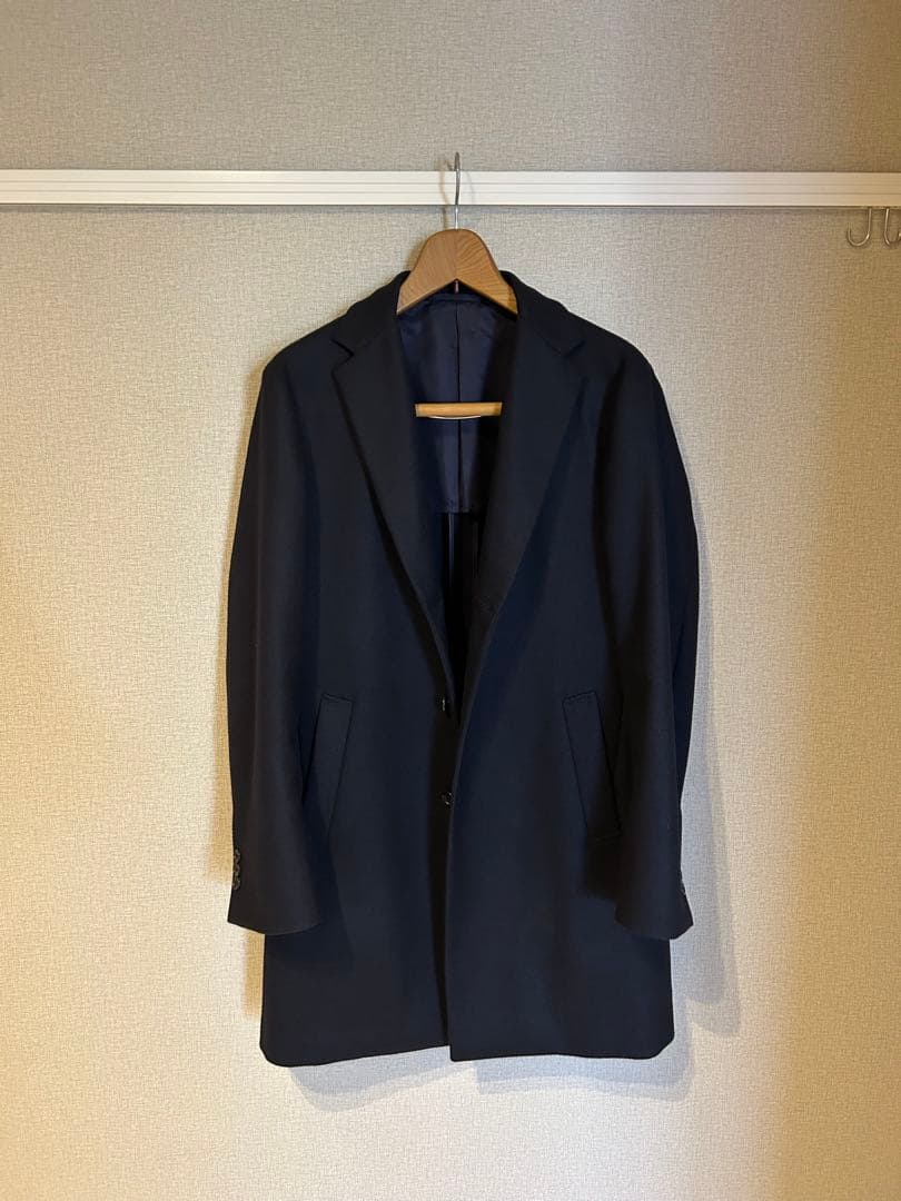 UNITED ARROWS ダークネイビー チェスターコート