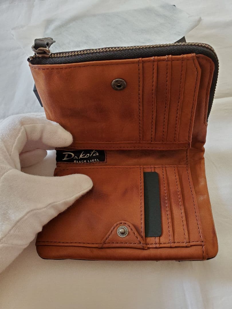 【廃盤 】Dakota バルバロ 二つ折り財布 ブラック 黒