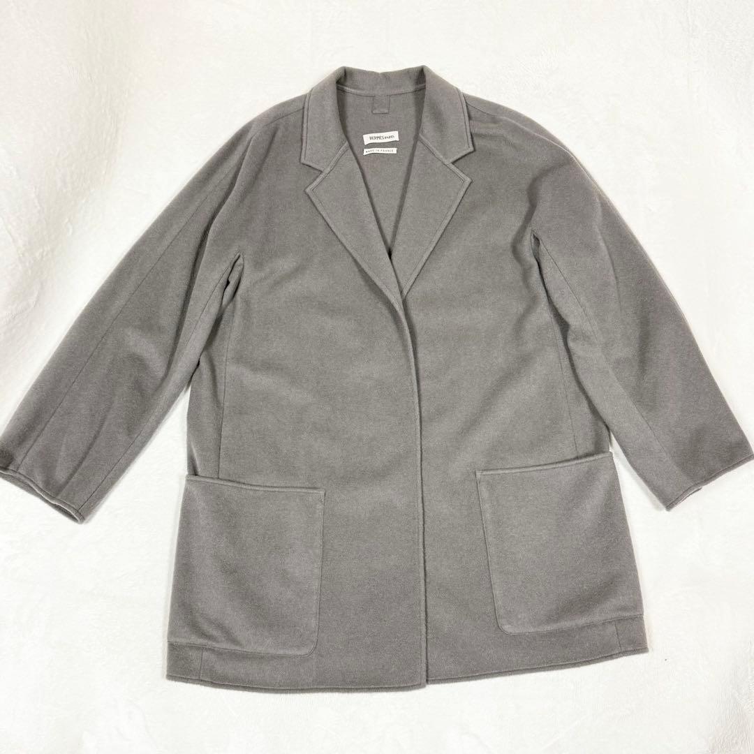 ★美品★エルメス★マルジェラ期★コート★2way★カシミア★42（XL）★