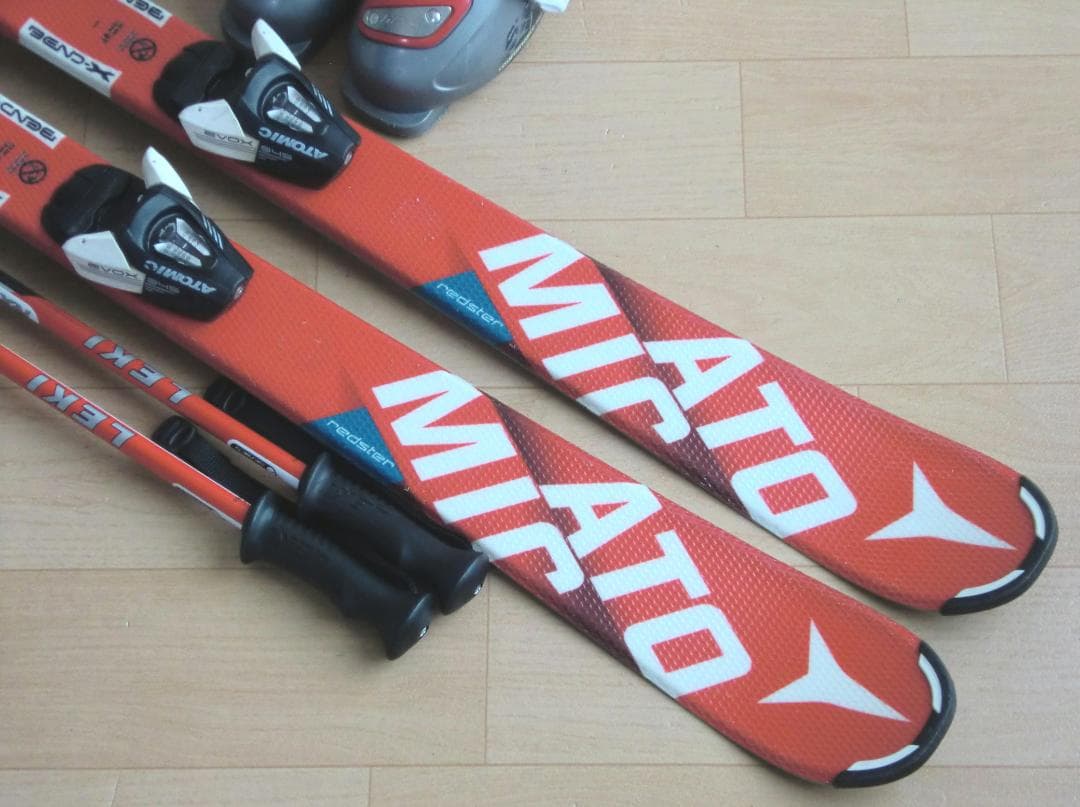 ■■送料無料■ATOMIC＋Hart■子供用スキーセット■110/21■WAX■