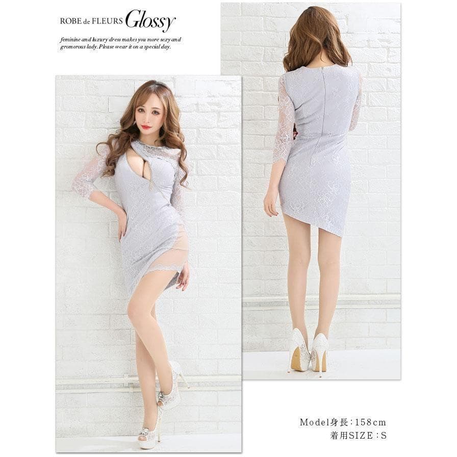 ROBE de FLEURS ローブドフルール ミニキャバドレス GL2203