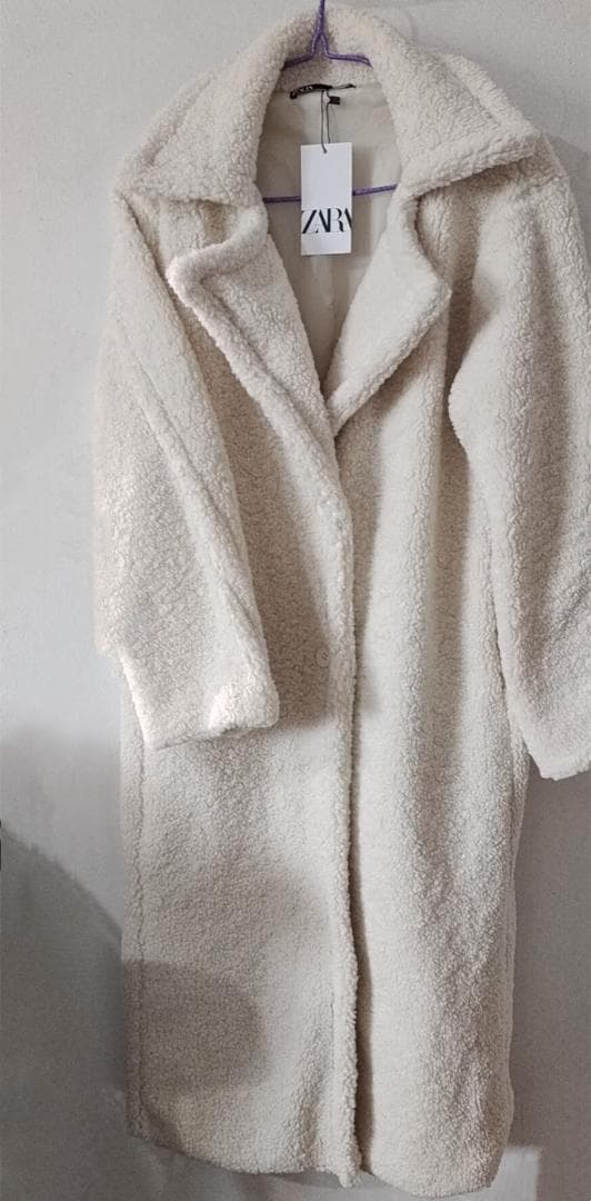ZARA ロング丈ボアコート ロングコート XS