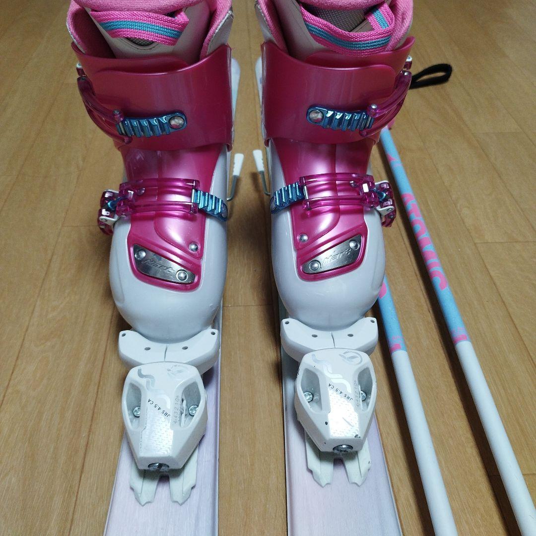 スキー板120、ポール、ブーツ3点セット