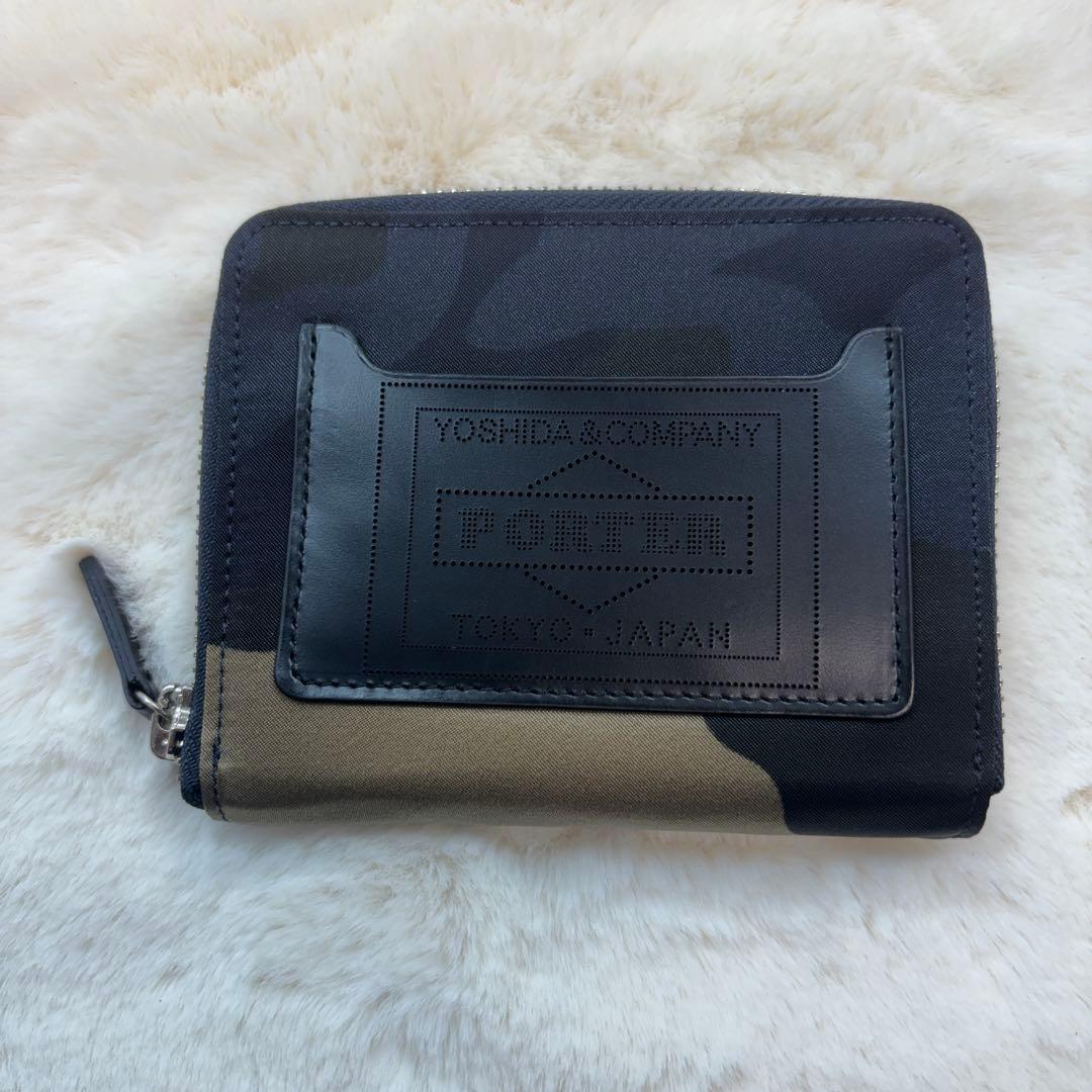 PORTER 迷彩柄 二つ折り財布