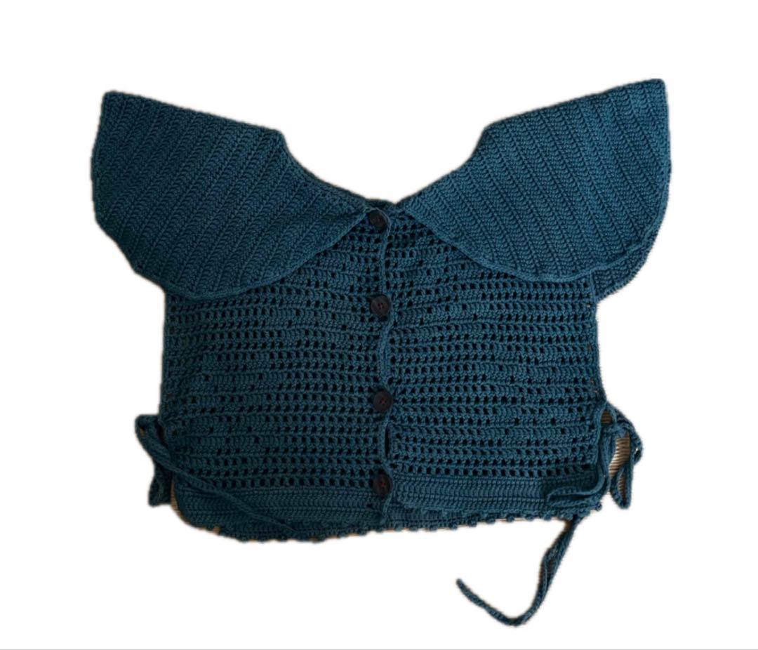 MOI襟付きニットベスト