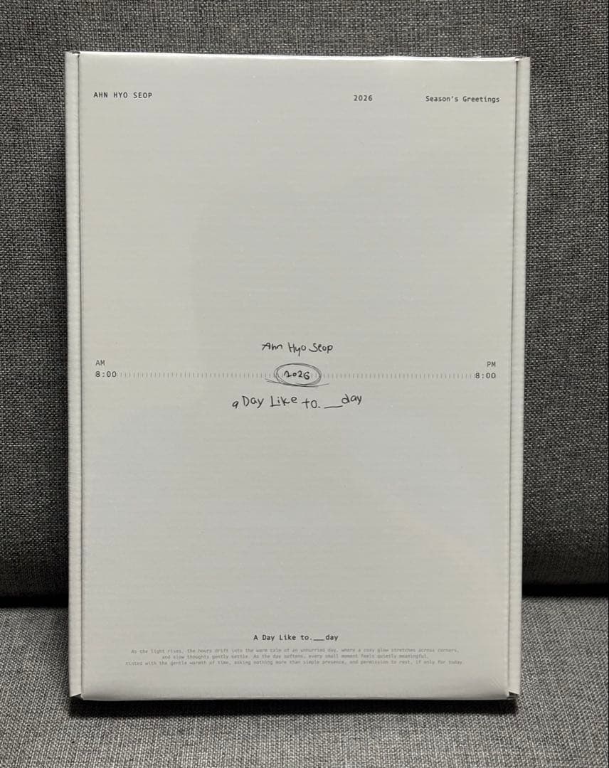 K-POP・アジア Ahn Hyo Seop 2026 Season's Greetings