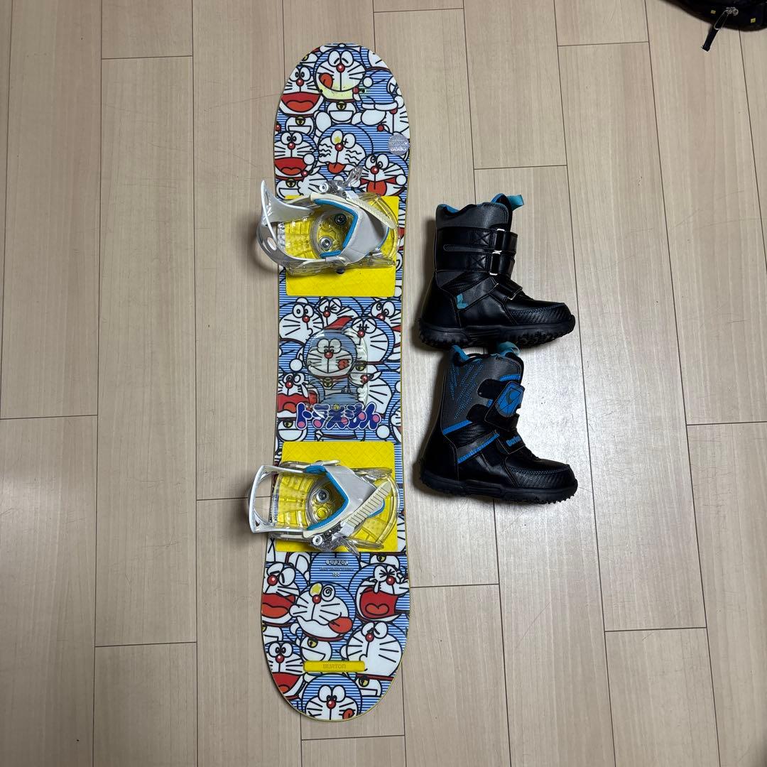 りら 【送料込】スノーボード(板＋ブーツ＋ビン)3点セット 子供用