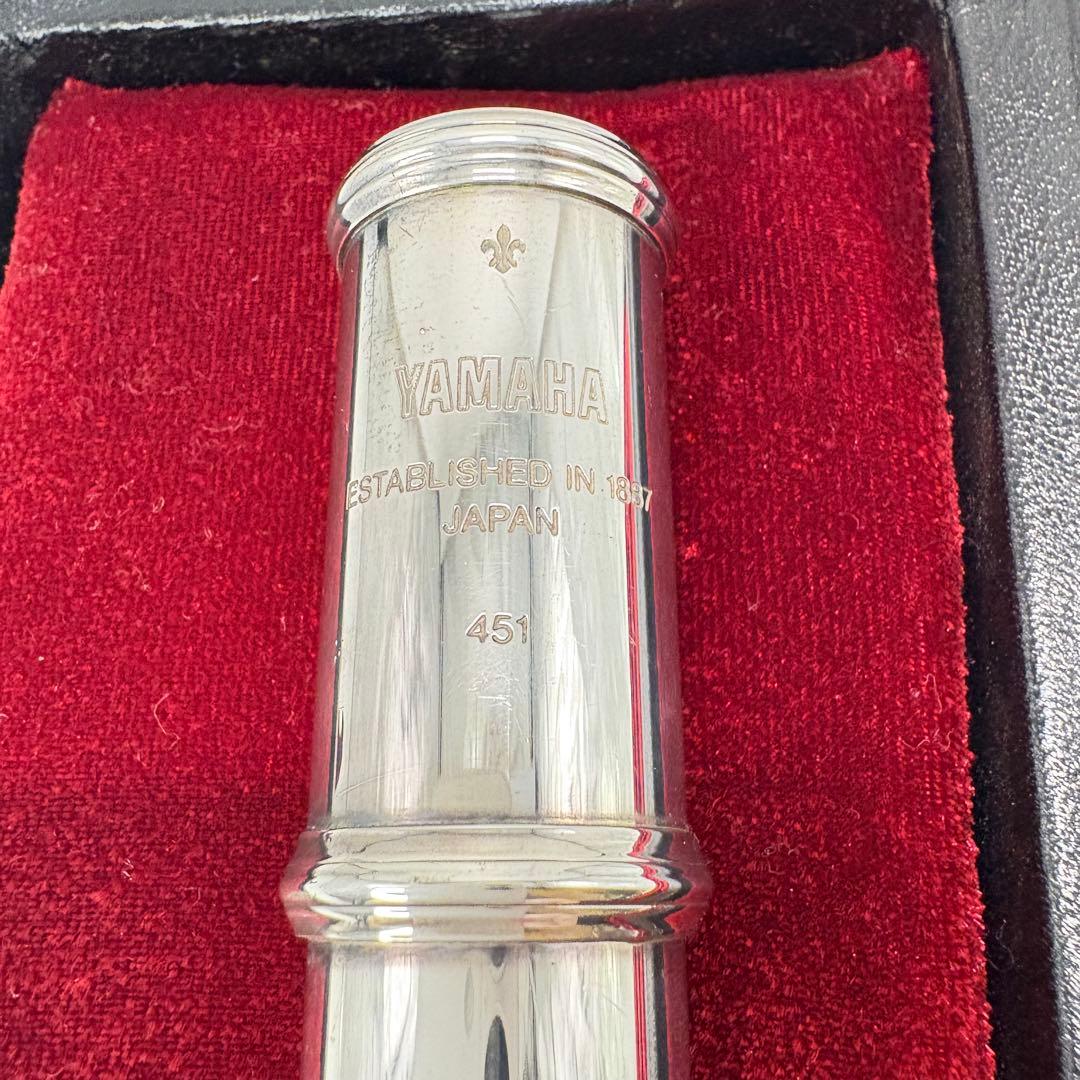 【美品・ケース付属】YAMAHA ヤマハ 頭部管銀製 フルート YFL-451